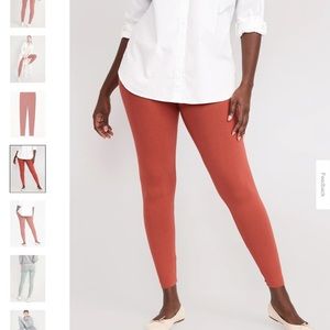 🍉 Old Navy Plus Size High waisted soft washed cotton jersey ankle leggings 2XNWT